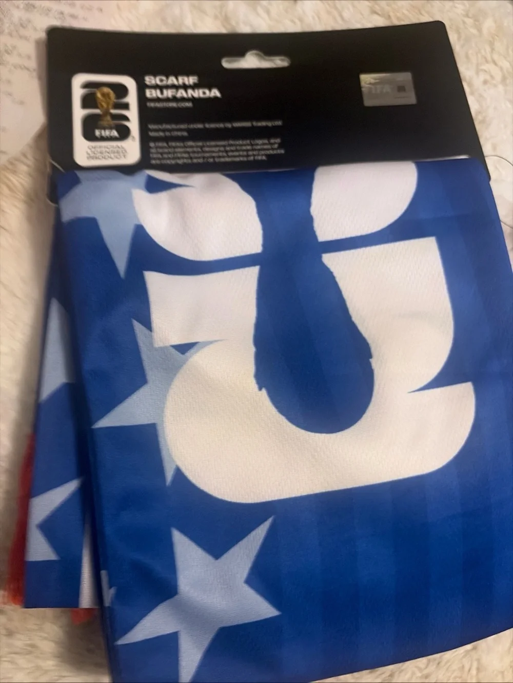 FIFA World Cup Blue and Red Supporter Scarf